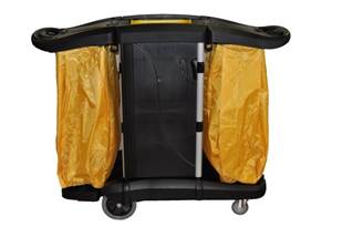 (image for) Lockable Cleaning Cart-Lockable Cleaning Trolley-Dual Bags